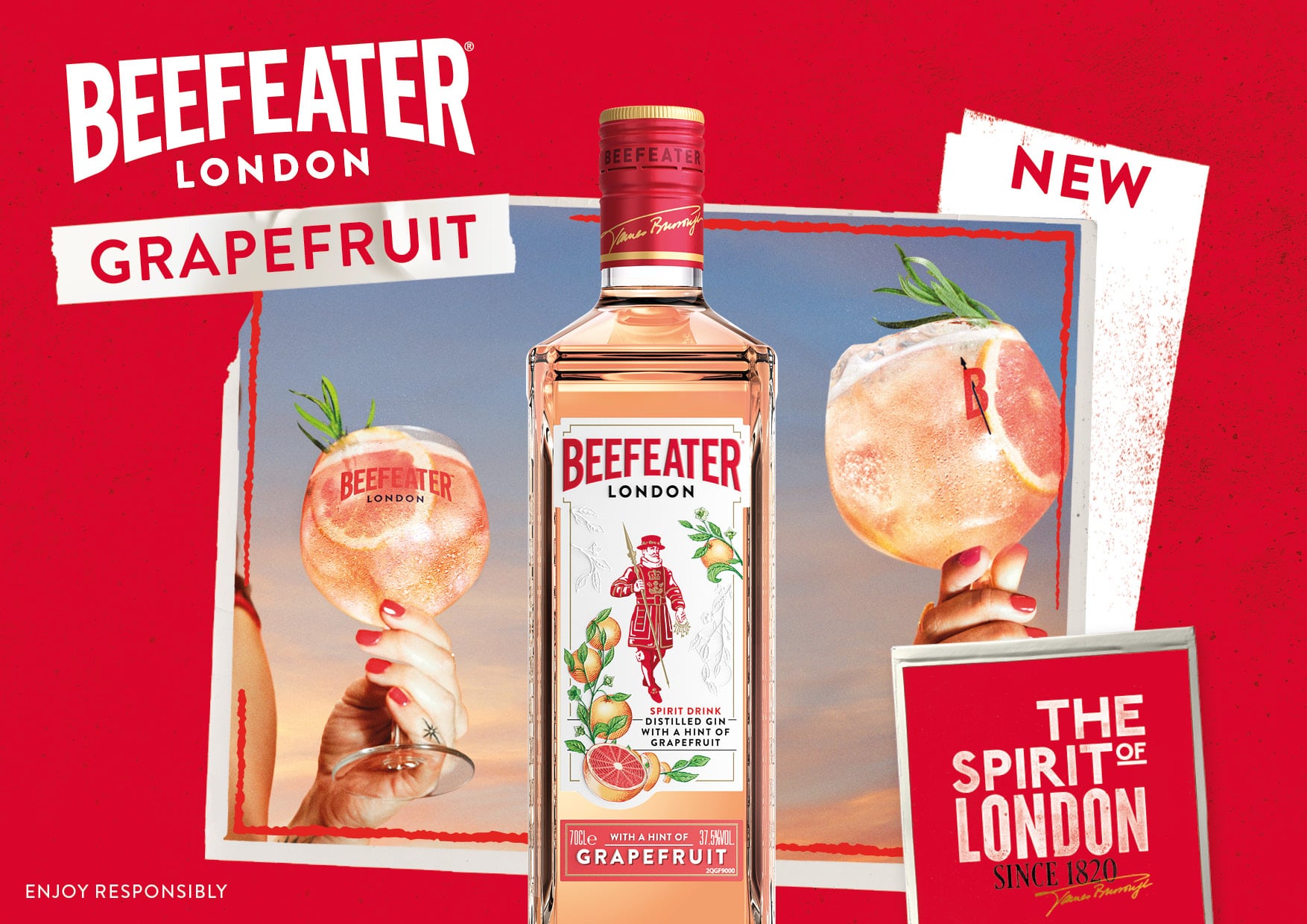 Beefeater Grapefruit bottle ad