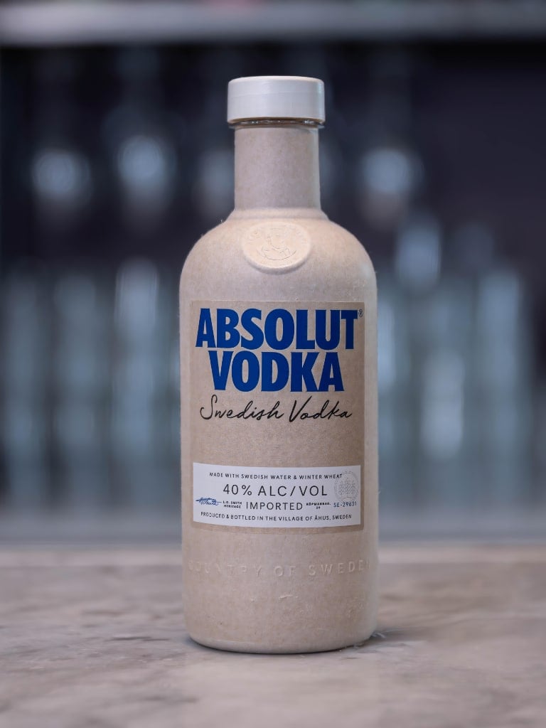 Absolut Vodka paper bottle