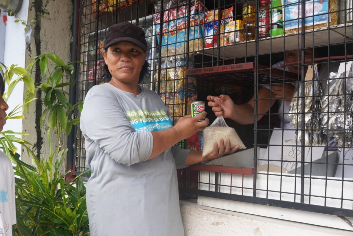 Woman working with Plastic Bank
