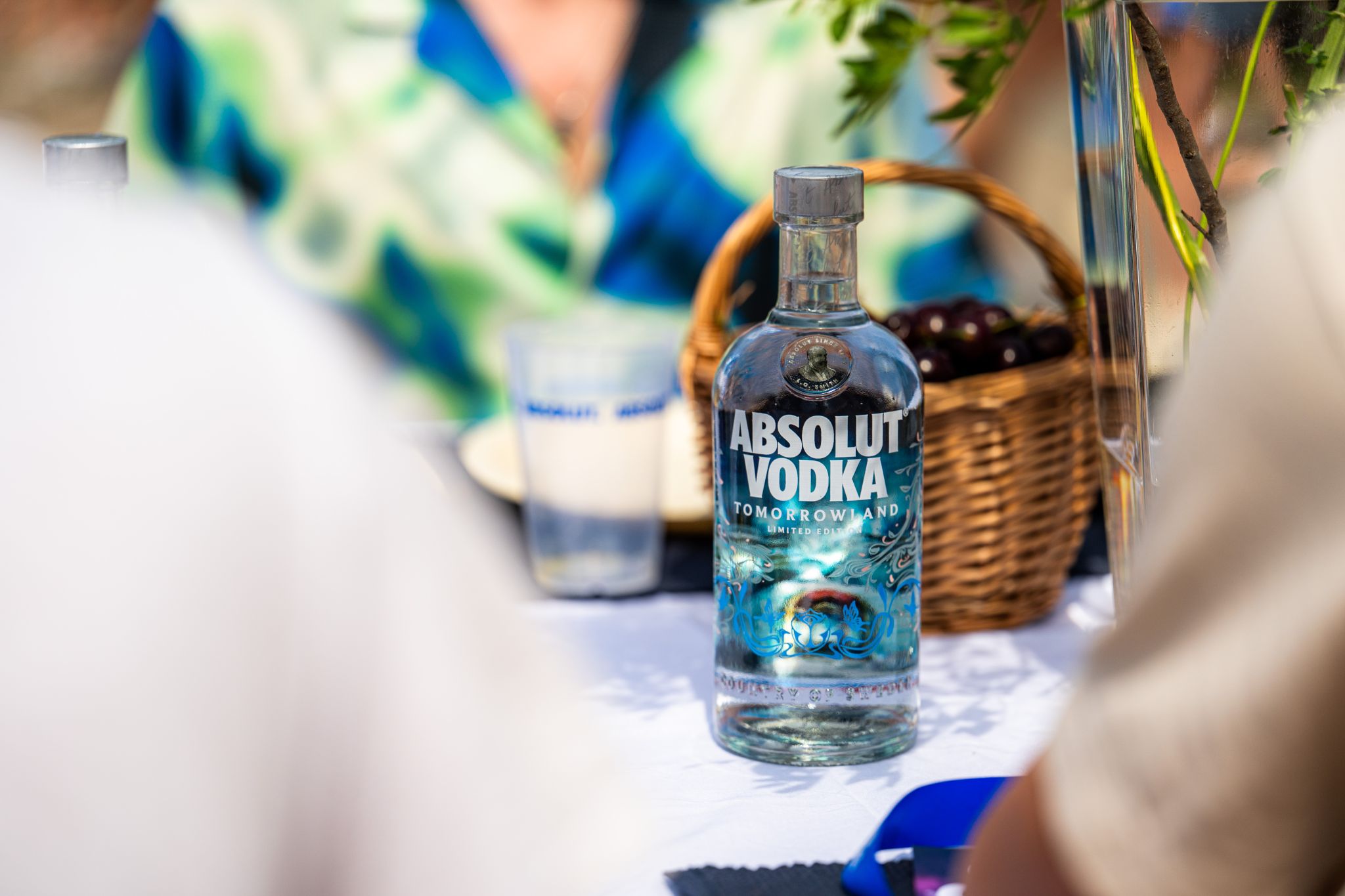 The limited edition Absolut Tomorrowland vodka bottle