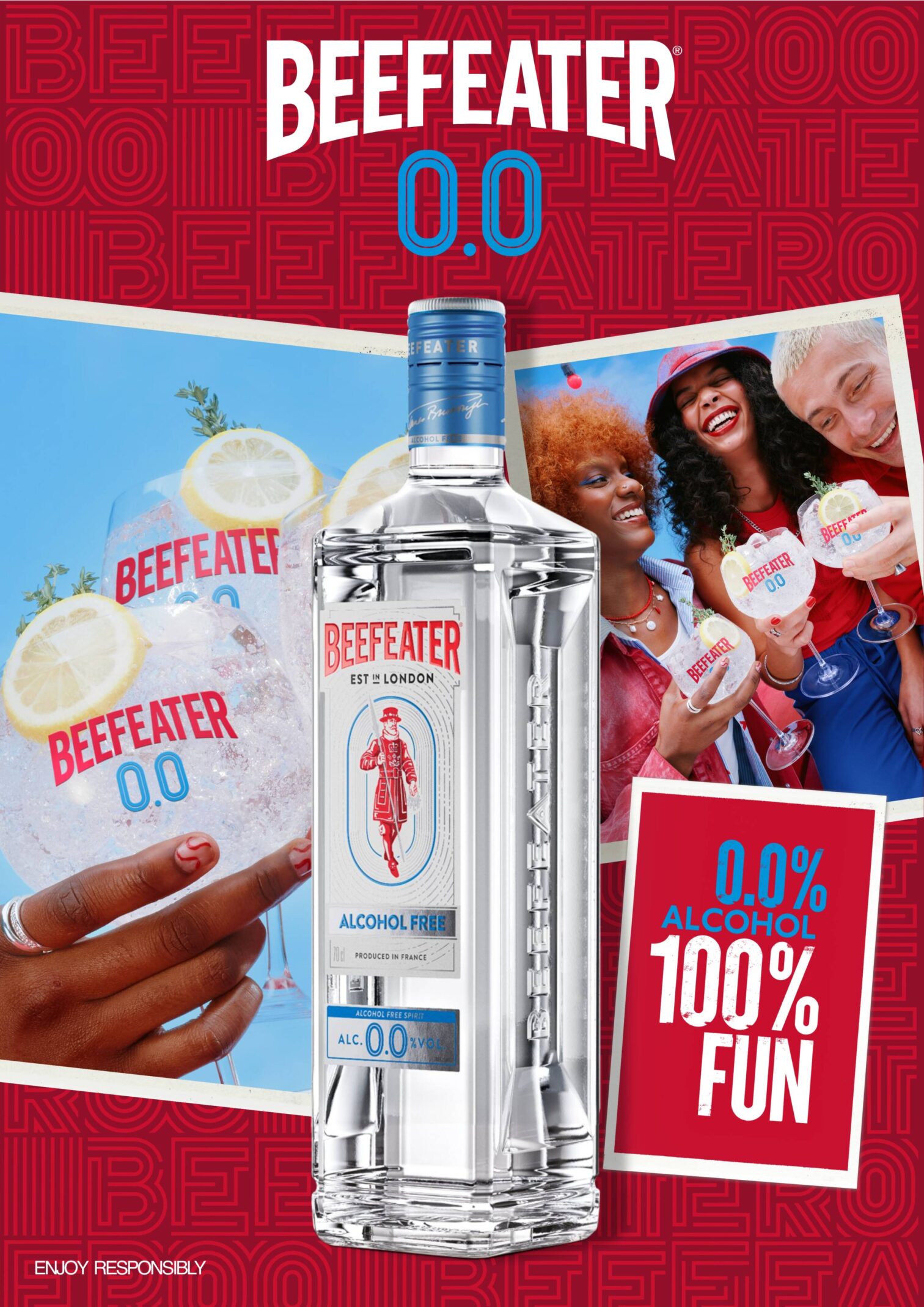 Beefeater 0.0 campaign material
