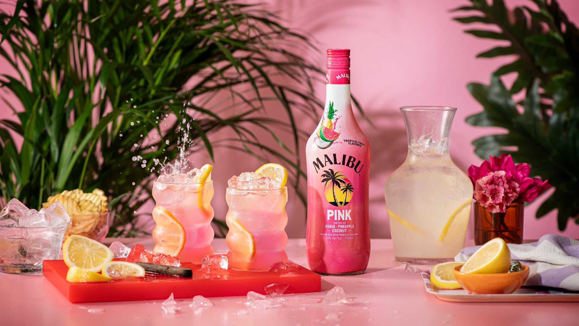 Malibu Pink with glasses
