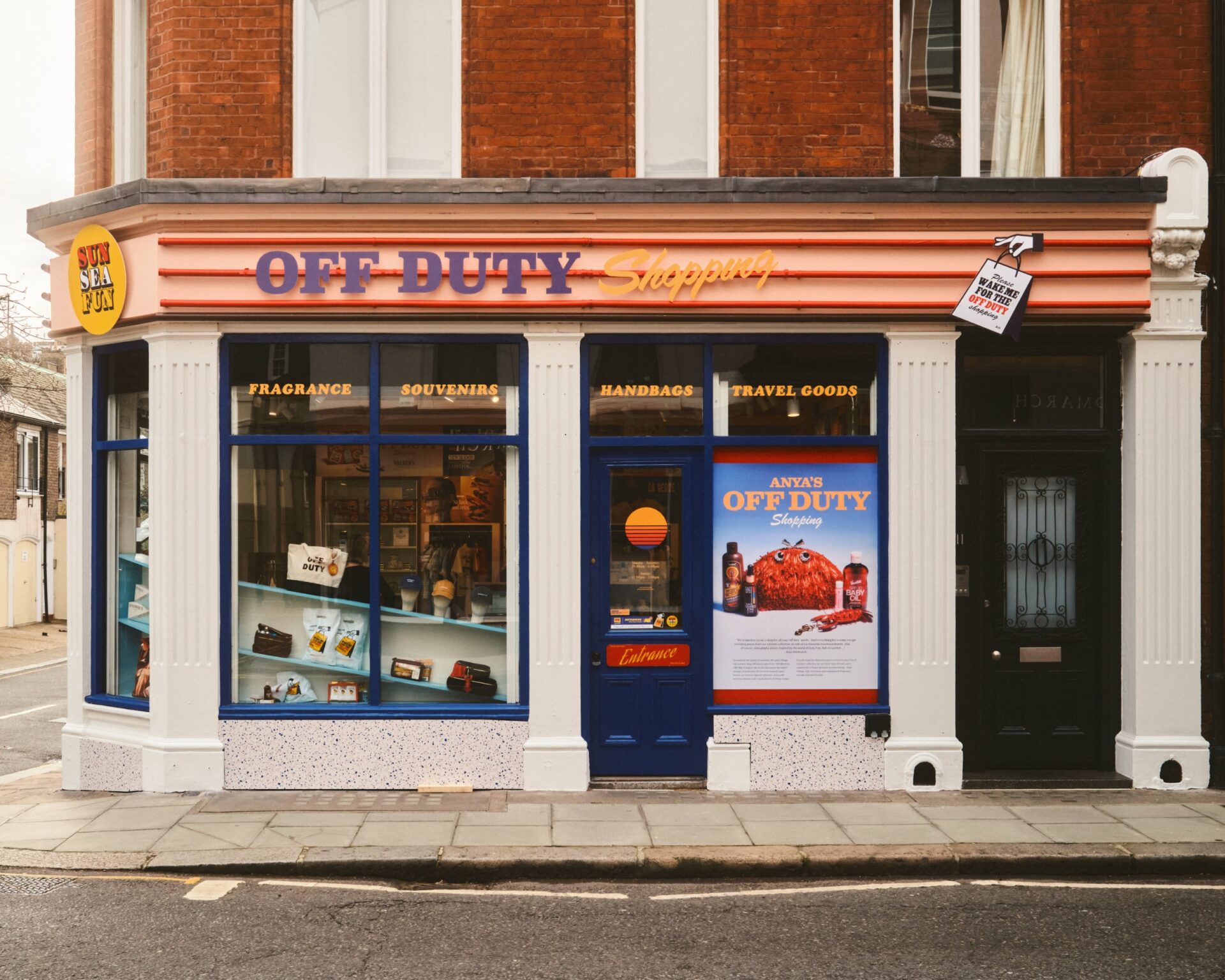 The Malibu x Anya Hindmarch Off Duty capsule landed at Anya's Village Off Duty concept store in Chelsea, London earlier this year