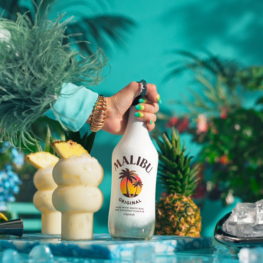 Malibu in hand